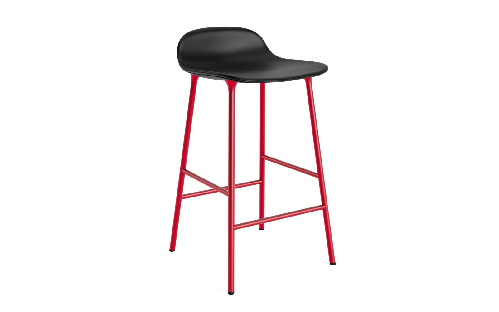 Form Barstuhl 65 cm gepolstert leuchtendes rot Stahl Ultra in Ultra 41599 präsentiert im Onlineshop von KAQTU Design AG. Barstuhl ist von Normann Copenhagen