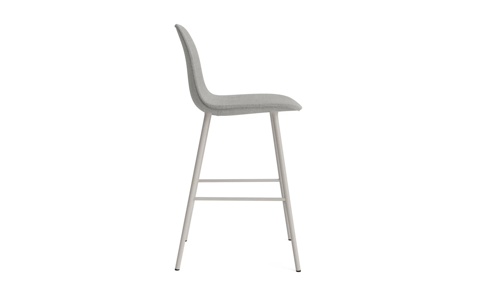 Entdecken Sie den stilvollen Form Barstuhl 75 cm gepolstert in warmem Grau von Normann Copenhagen – perfekter Komfort und modernes Design für Ihr Zuhause!