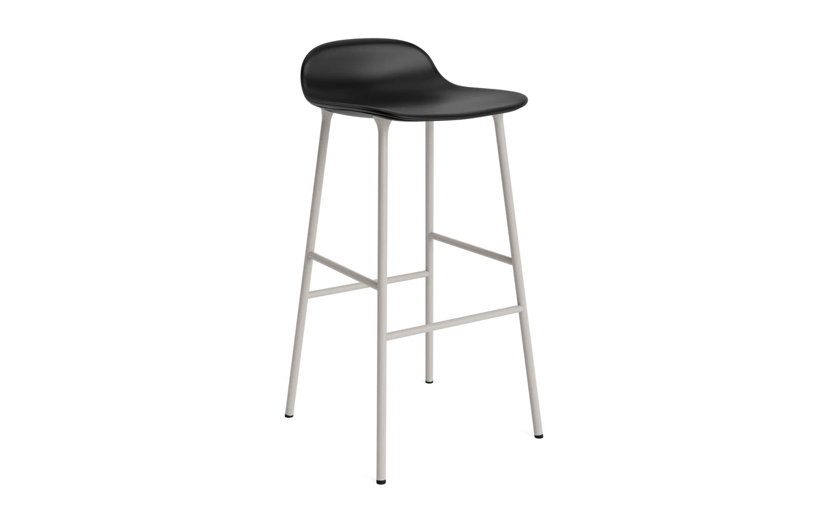 Form Barstuhl 75 cm gepolstert Stahl warmes grau Ultra in Ultra 41599 präsentiert im Onlineshop von KAQTU Design AG. Barstuhl ist von Normann Copenhagen