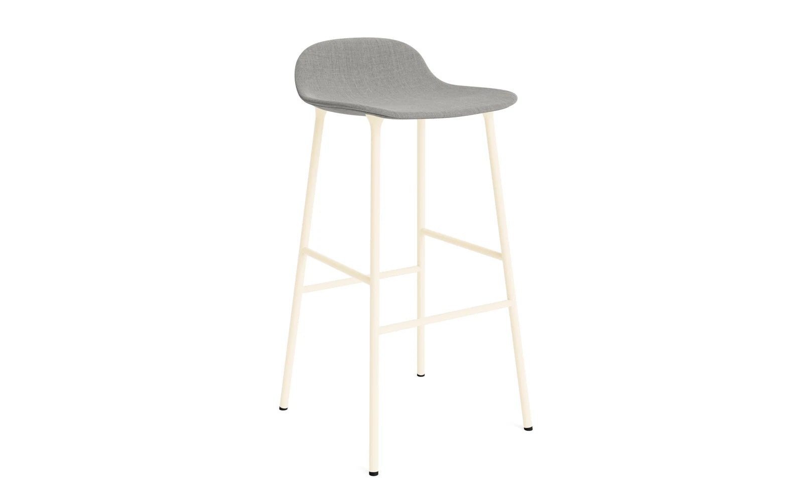 Form Barstuhl 75 cm gepolstert Stahl creme Remix in Remix 133 präsentiert im Onlineshop von KAQTU Design AG. Barstuhl ist von Normann Copenhagen