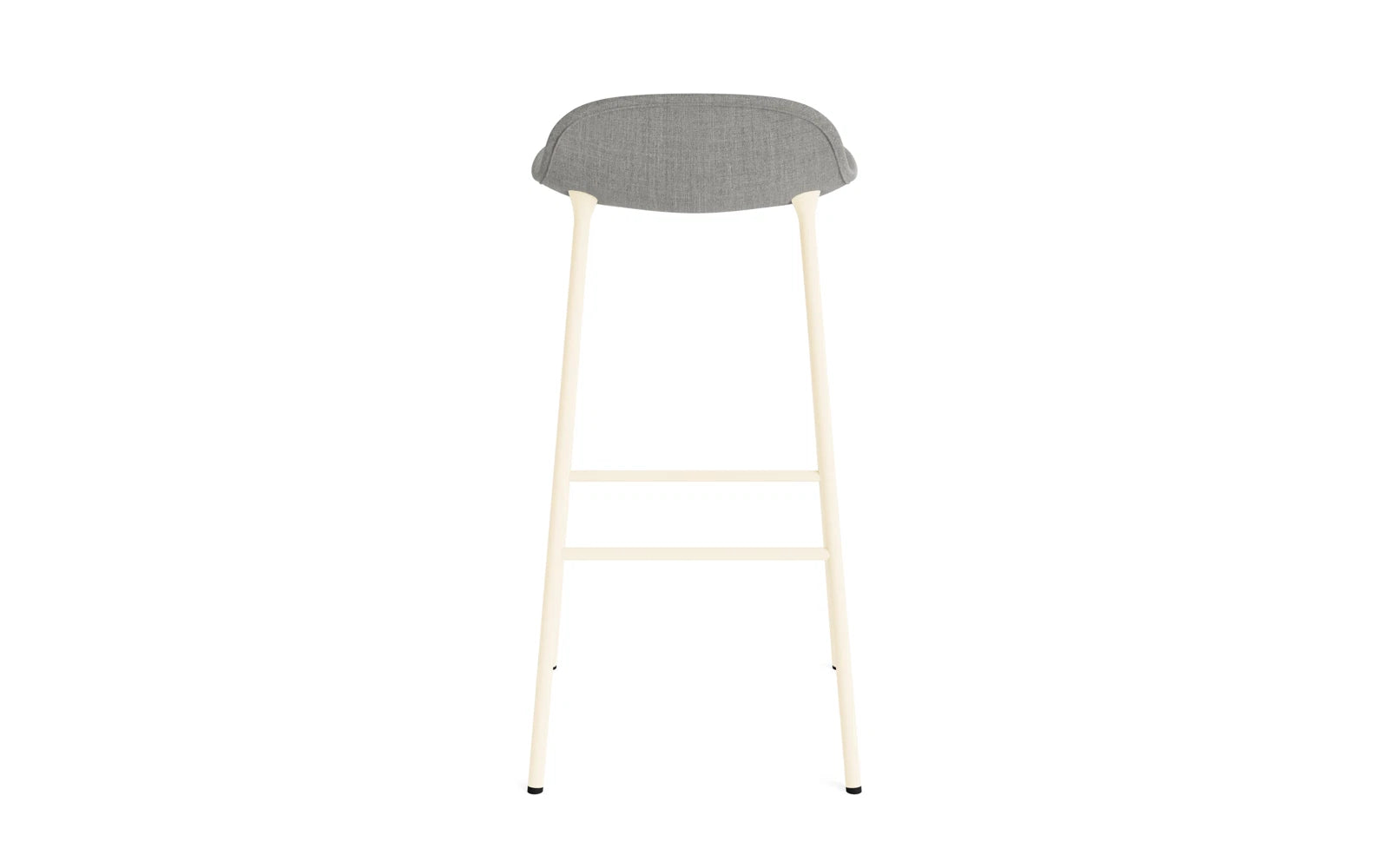 Erleben Sie den stilvollen Form Barstuhl 75 cm gepolstert in creme von Normann Copenhagen – die perfekte Fusion aus modernem Design und hohem Sitzkomfort.