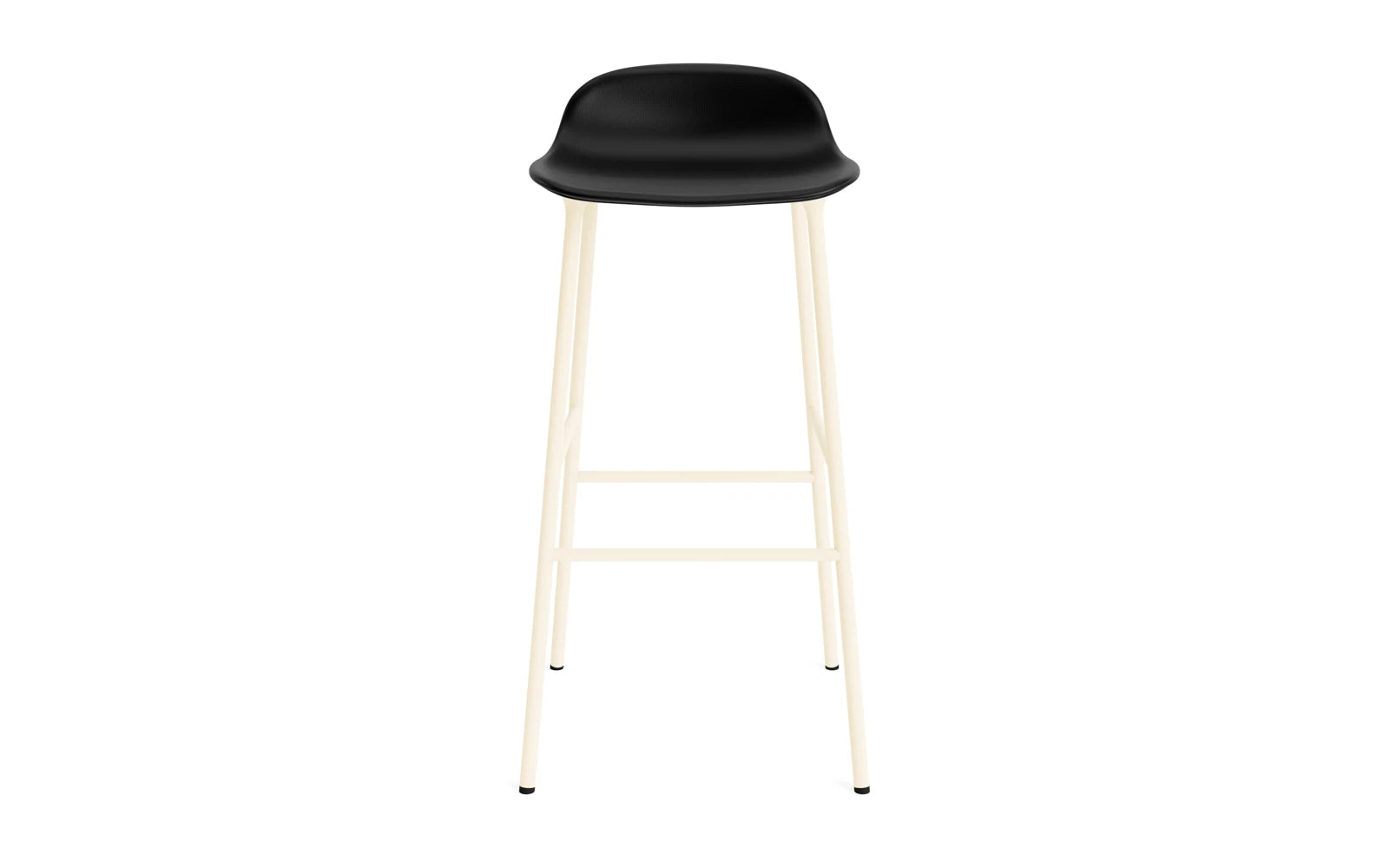 Erleben Sie den Form Barstuhl 75 cm gepolstert in creme Ultra von Normann Copenhagen – ein zeitloses Möbelstück, das Komfort und Stil vereint.