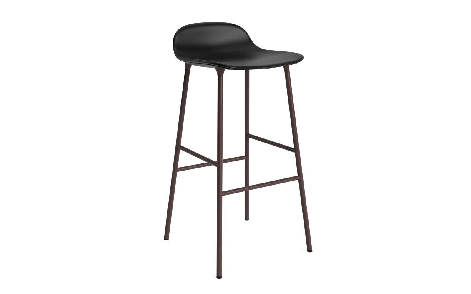 Form Barstuhl 75 cm gepolstert Stahl braun Ultra in Ultra 41599 präsentiert im Onlineshop von KAQTU Design AG. Barstuhl ist von Normann Copenhagen