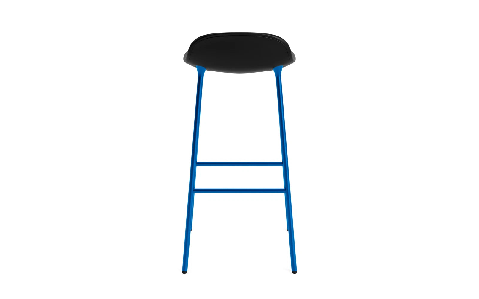 Erleben Sie den eleganten Form Barstuhl 75 cm gepolstert in strahlendem blau Ultra von Normann Copenhagen – Komfort und Stil vereint!