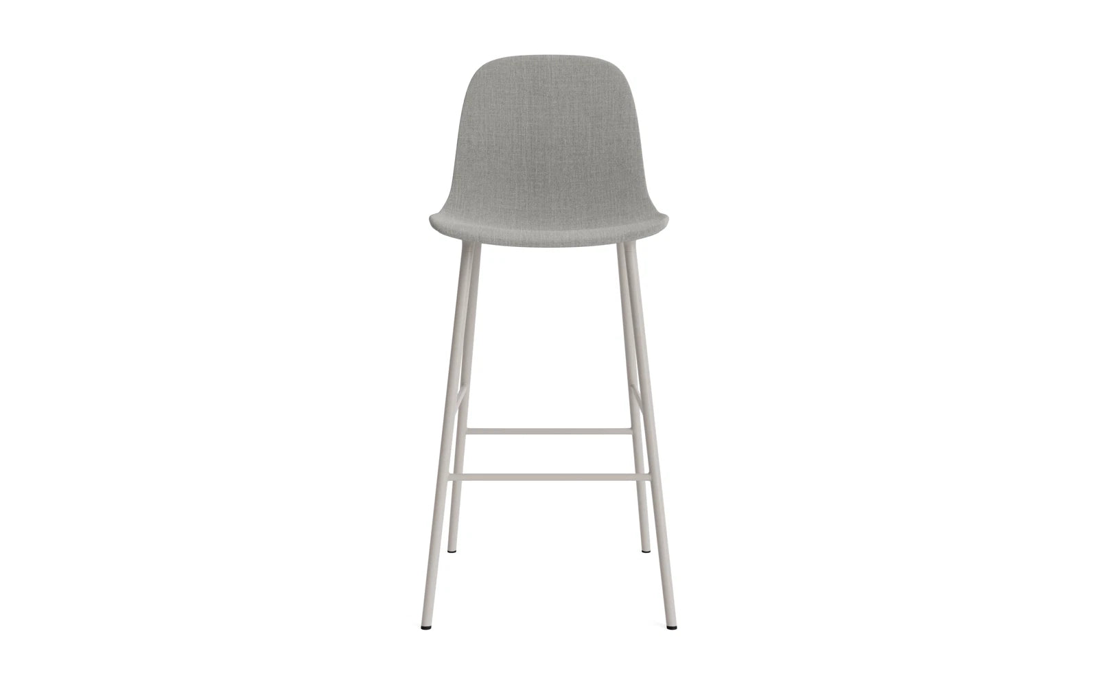 Entdecken Sie den stilvollen Form Barstuhl 75 cm gepolstert in warmem Grau von Normann Copenhagen – perfekter Komfort und modernes Design für Ihr Zuhause!