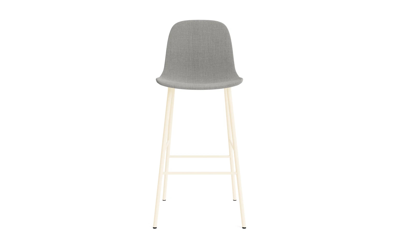 Moderner Form Barstuhl 75 cm gepolstert in Creme von Normann Copenhagen. Perfekt für elegante Räume, bietet er höchsten Komfort und zeitloses Design.