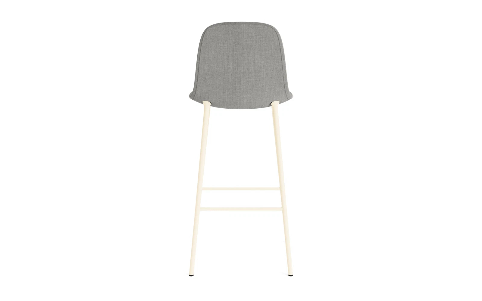 Moderner Form Barstuhl 75 cm gepolstert in Creme von Normann Copenhagen. Perfekt für elegante Räume, bietet er höchsten Sitzkomfort und zeitloses Design.