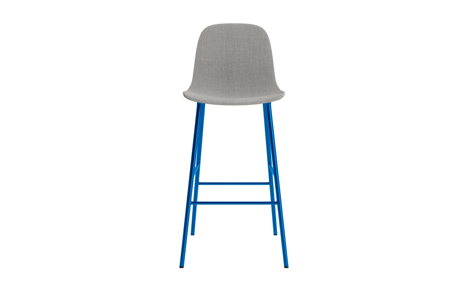 Erleben Sie den Form Barstuhl 75 cm in strahlendem Blau von Normann Copenhagen – ein elegantes Designhighlight für jeden Raum!