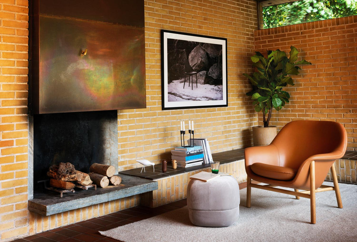 Drape Lounge-Sessel niedrig Eiche Hallingdal in Hallingdal 110 präsentiert im Onlineshop von KAQTU Design AG. Sessel ist von Normann Copenhagen