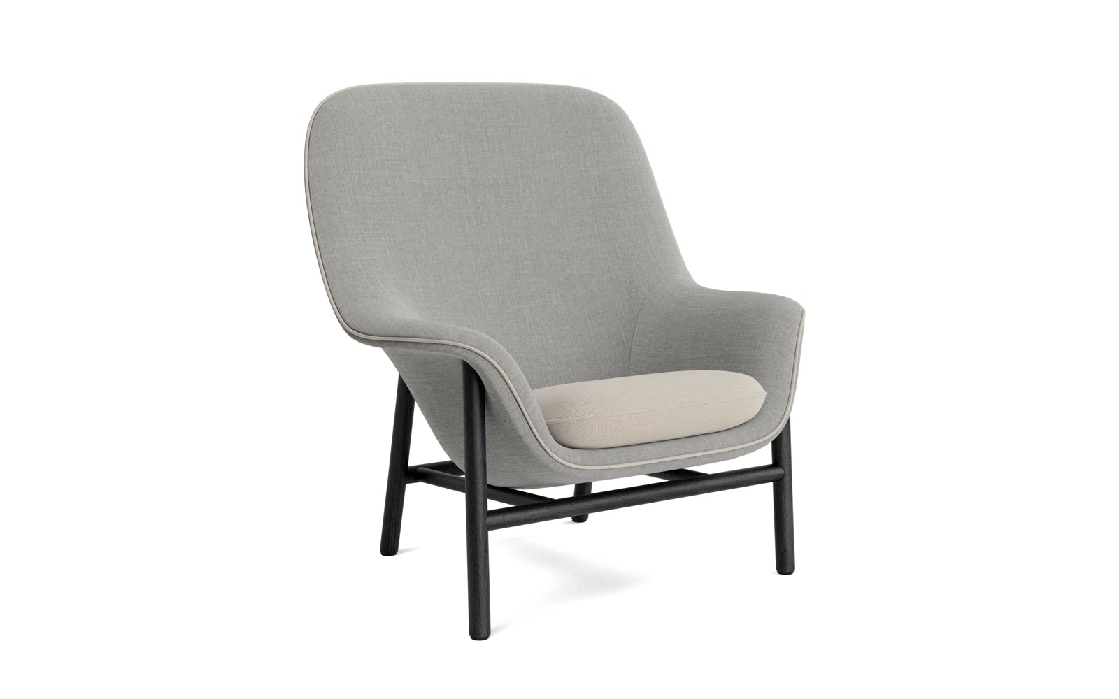 Drape Lounge-Sessel hoch schwarze Eiche Remix in Remix 133 präsentiert im Onlineshop von KAQTU Design AG. Sessel ist von Normann Copenhagen