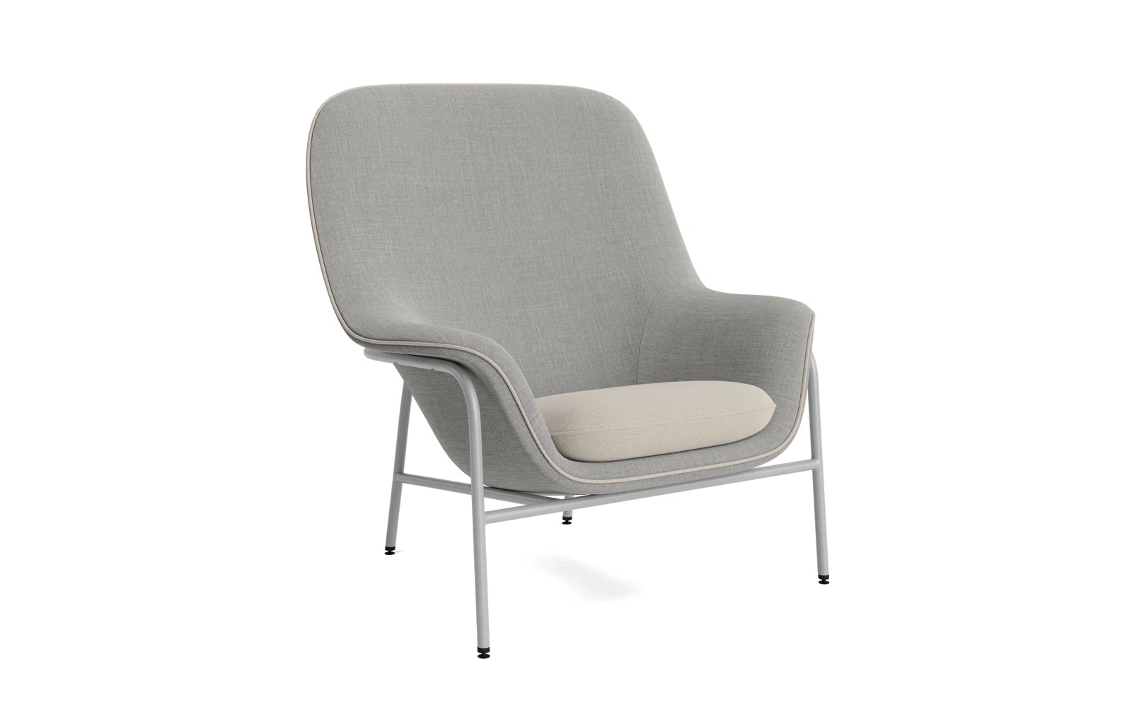 Drape Lounge-Sessel hoch grauem Stahl Remix in Remix 133 präsentiert im Onlineshop von KAQTU Design AG. Sessel ist von Normann Copenhagen