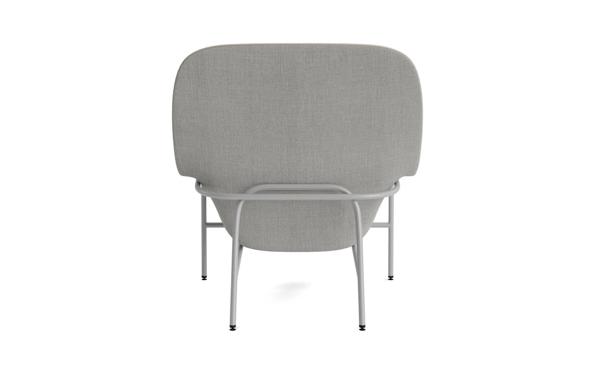 Drape Lounge-Sessel hoch grauem Stahl Remix in Remix 133 präsentiert im Onlineshop von KAQTU Design AG. Sessel ist von Normann Copenhagen
