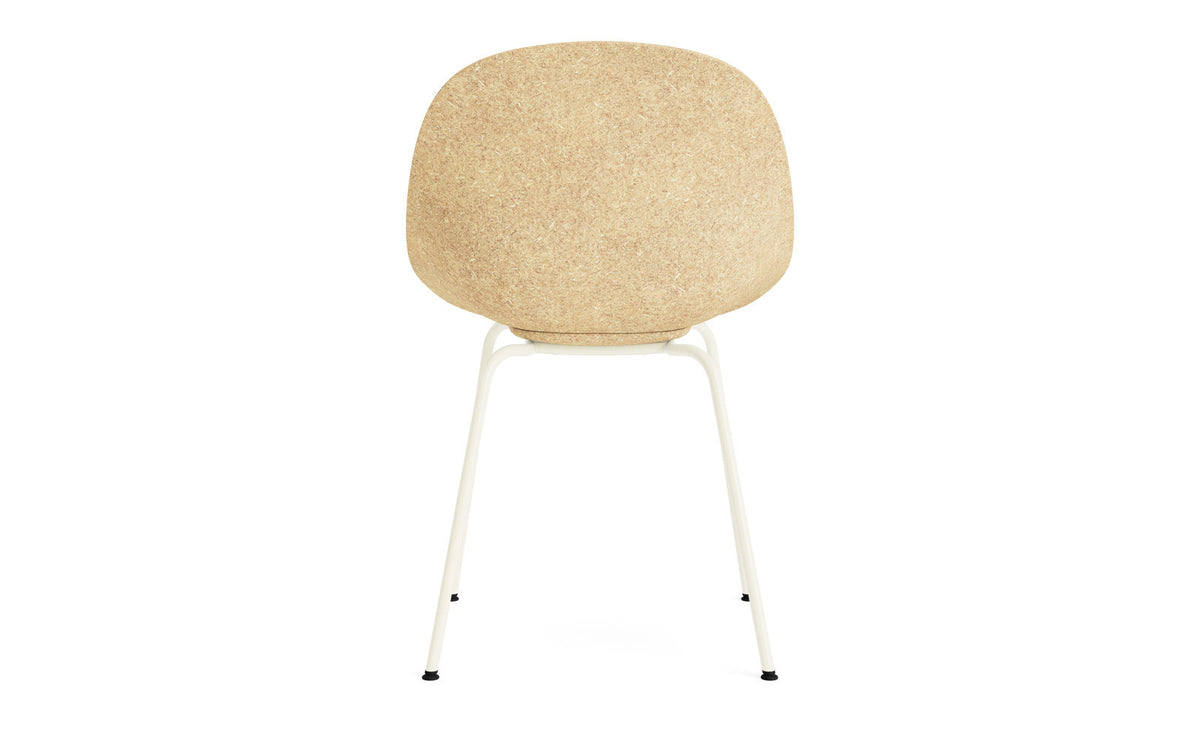 Mat Stuhl polster Hanffasern Creme stahl in Remix 133 präsentiert im Onlineshop von KAQTU Design AG. Stuhl ist von Normann Copenhagen