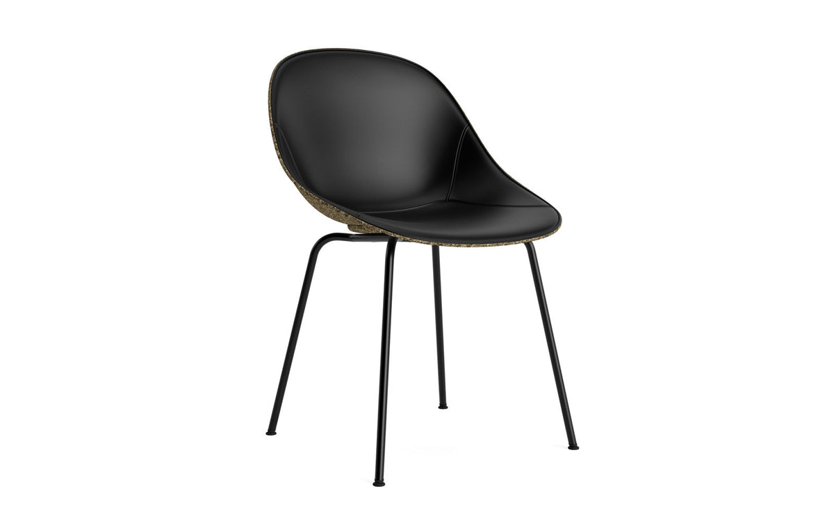 Mat Stuhl polster Seegras Schwartz stahl in Ultra 41599 präsentiert im Onlineshop von KAQTU Design AG. Stuhl ist von Normann Copenhagen