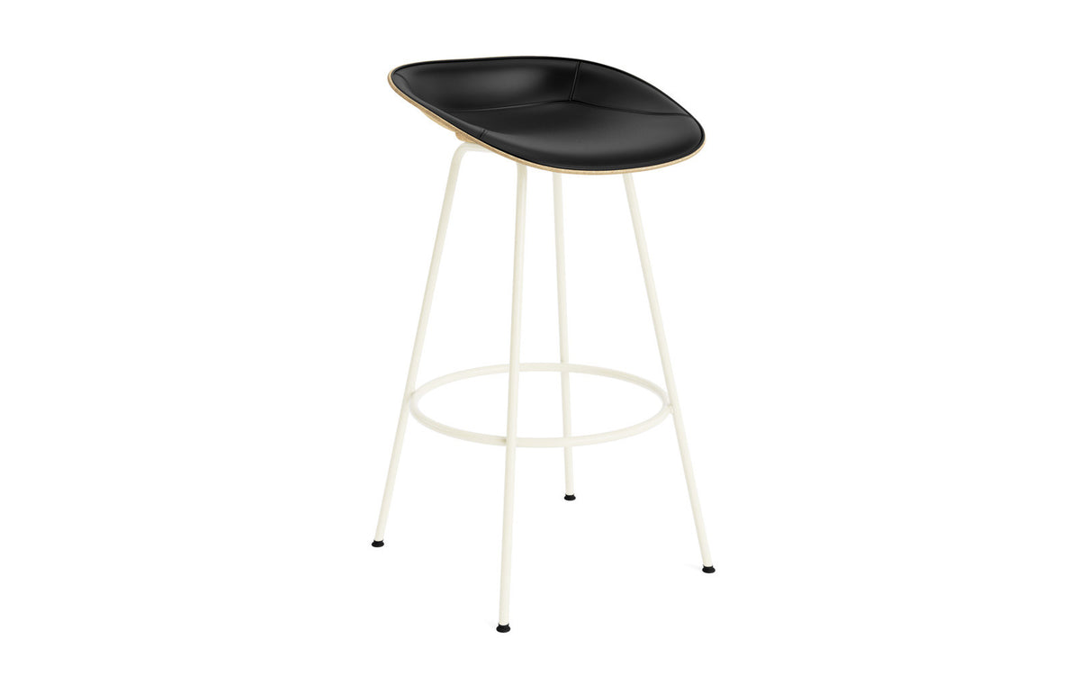 Mat Barstuhl 75 cm Frontpolster Hanffasern creme Stahl in Ultra 41599 präsentiert im Onlineshop von KAQTU Design AG. Barstuhl ist von Normann Copenhagen