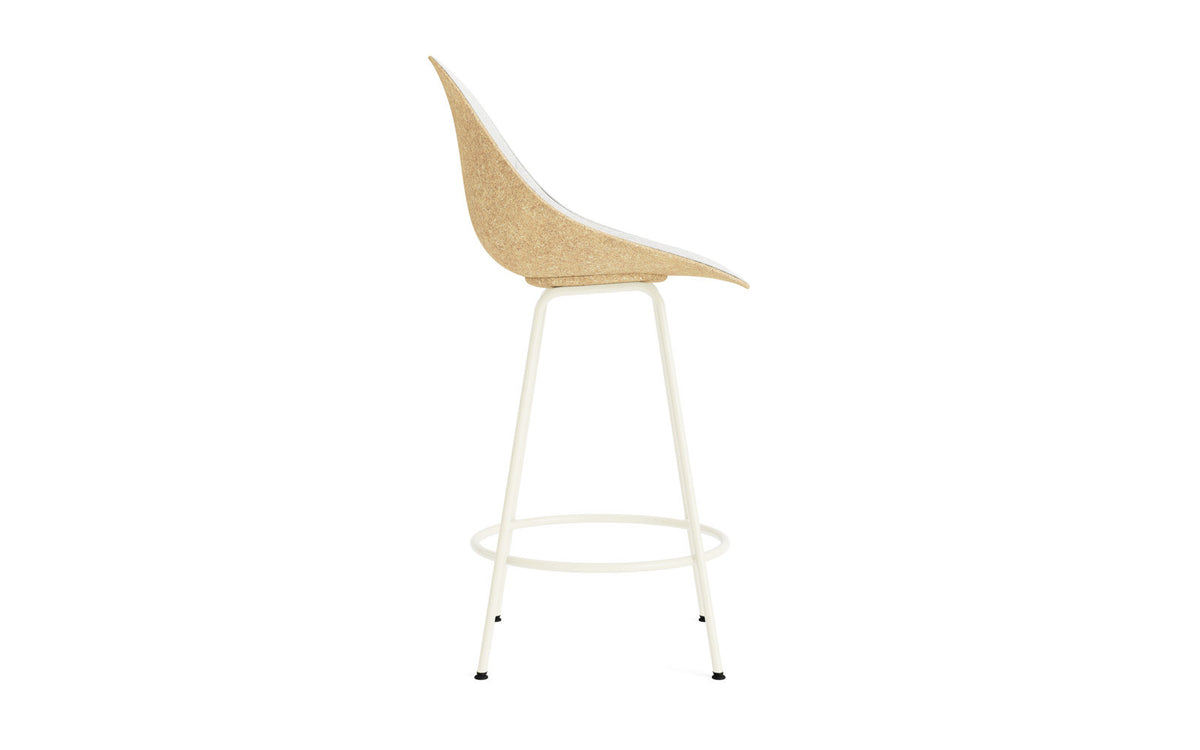 Mat Barstuhl 65 cm Frontpolster Hanffasern creme Stahl in Hallingdal 110 präsentiert im Onlineshop von KAQTU Design AG. Barstuhl ist von Normann Copenhagen