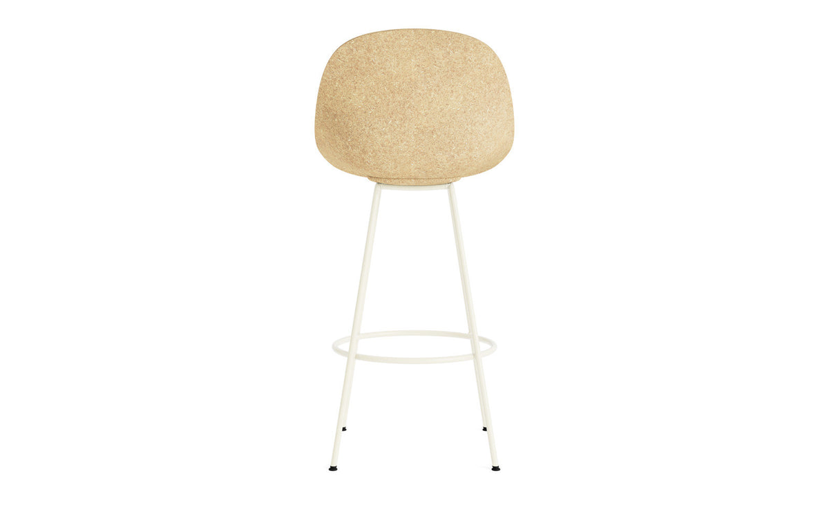 Mat Barstuhl 75 cm Frontpolster Hanffasern creme Stahl in Hallingdal 110 präsentiert im Onlineshop von KAQTU Design AG. Barstuhl ist von Normann Copenhagen