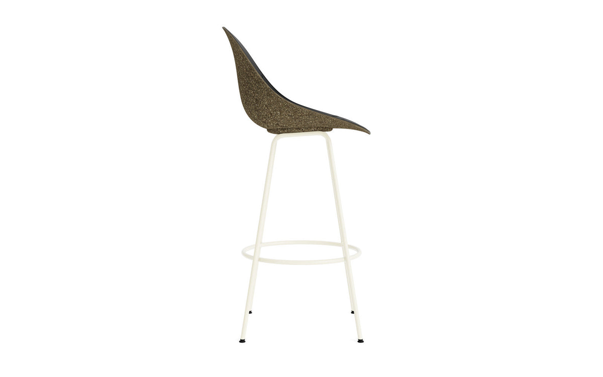 Mat Barstuhl 75 cm Frontpolster Seegras creme Stahl in Ultra 41599 präsentiert im Onlineshop von KAQTU Design AG. Barstuhl ist von Normann Copenhagen