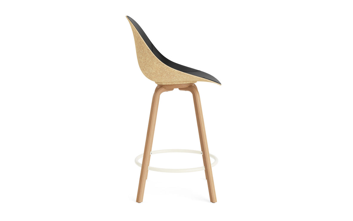 Mat Barstuhl 65 cm Frontpolster Hanffasern Buchenholz/creme in Ultra 41599 präsentiert im Onlineshop von KAQTU Design AG. Barstuhl ist von Normann Copenhagen