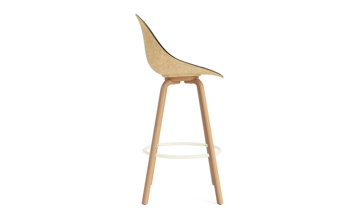 Mat Barstuhl 75 cm Frontpolster Hanffasern Buchenholz/creme in Ultra 41599 präsentiert im Onlineshop von KAQTU Design AG. Barstuhl ist von Normann Copenhagen