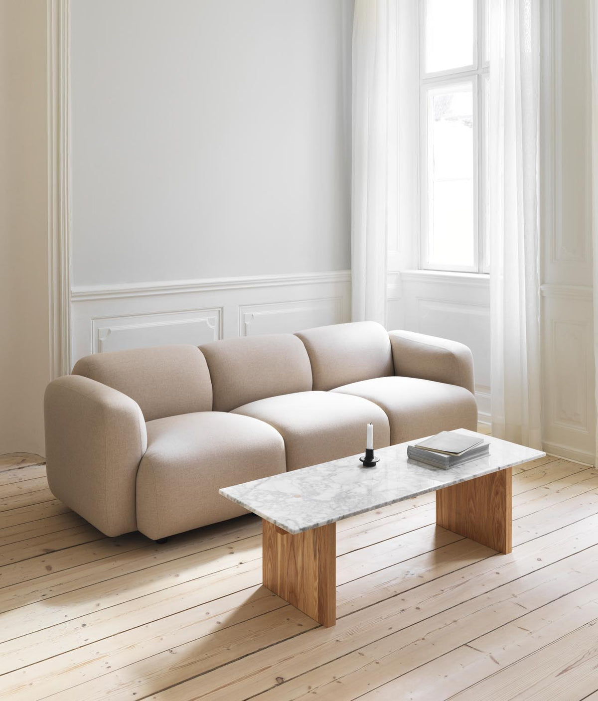 Swell modulares Sofa 2-Sitzer in Hallingdal 110 präsentiert im Onlineshop von KAQTU Design AG. 2er Sofa ist von Normann Copenhagen