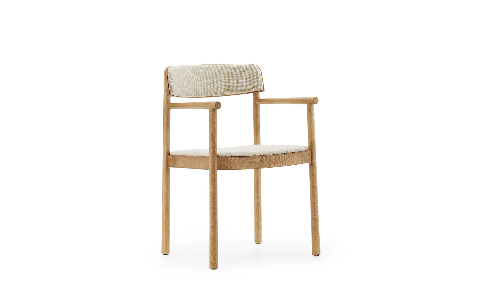 Timb Armchair Upholstery in Tan / Hallingdal 220 präsentiert im Onlineshop von KAQTU Design AG. Stuhl ist von Normann Copenhagen