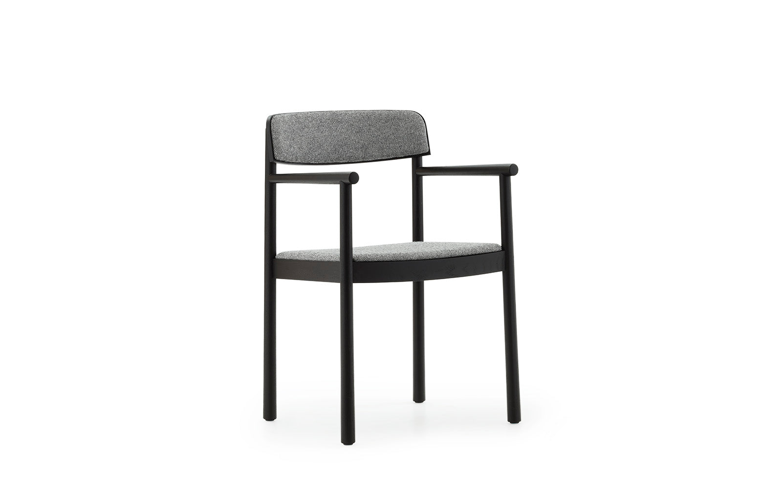 Timb Armchair Upholstery in Black / Hallingdal 166 präsentiert im Onlineshop von KAQTU Design AG. Stuhl ist von Normann Copenhagen