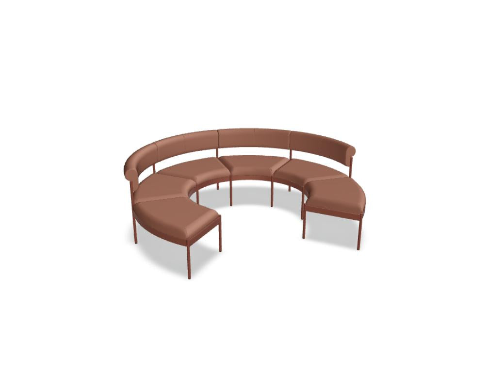 Nora NOR504 - Modulares Sitzsystem in Ziegelrot präsentiert im Onlineshop von KAQTU Design AG. Sofa ist von Mdd