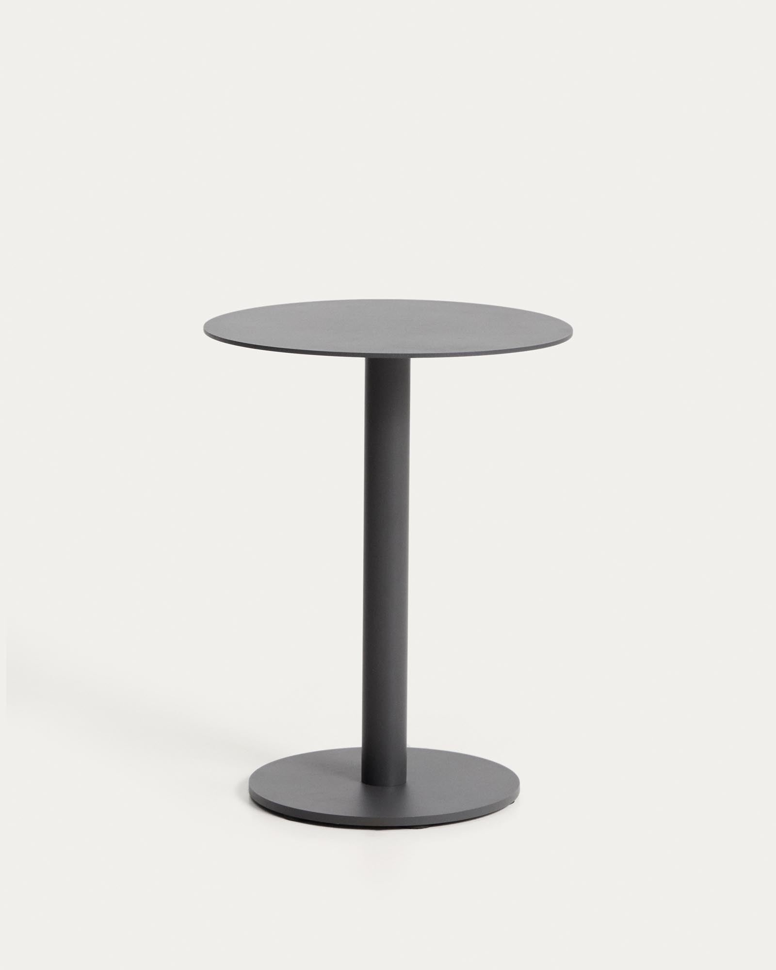 Beistelltisch Asinara aus graphitgrauem Aluminium, Ø 40 cm in Graphit präsentiert im Onlineshop von KAQTU Design AG. Beistelltisch Outdoor ist von Kave Home