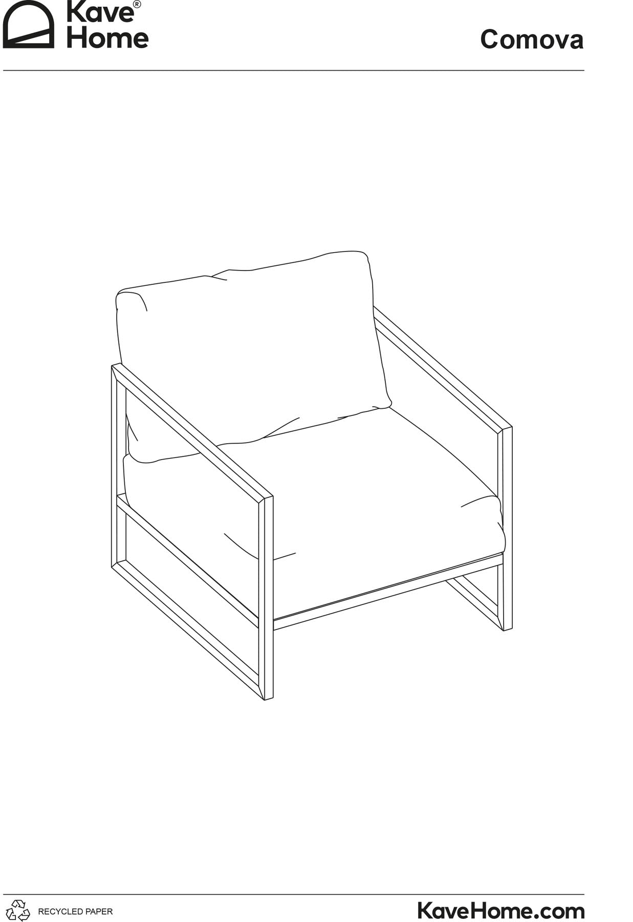 Comova Sessel 100% outdoor weiß und aus weißem Aluminium in Weiß präsentiert im Onlineshop von KAQTU Design AG. Outdoor-Sessel mit Armlehnen ist von Kave Home