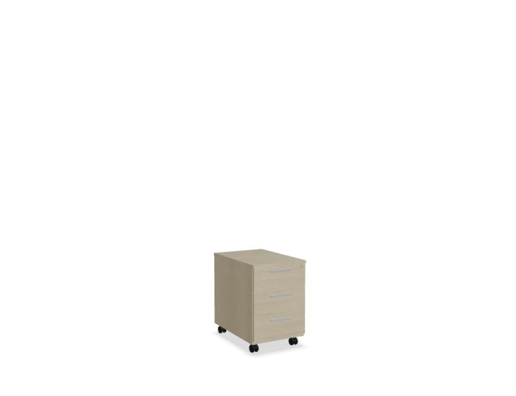 Quando QD13 - Bürocontainer in Kanadische Eiche präsentiert im Onlineshop von KAQTU Design AG. Korpus ist von Mdd