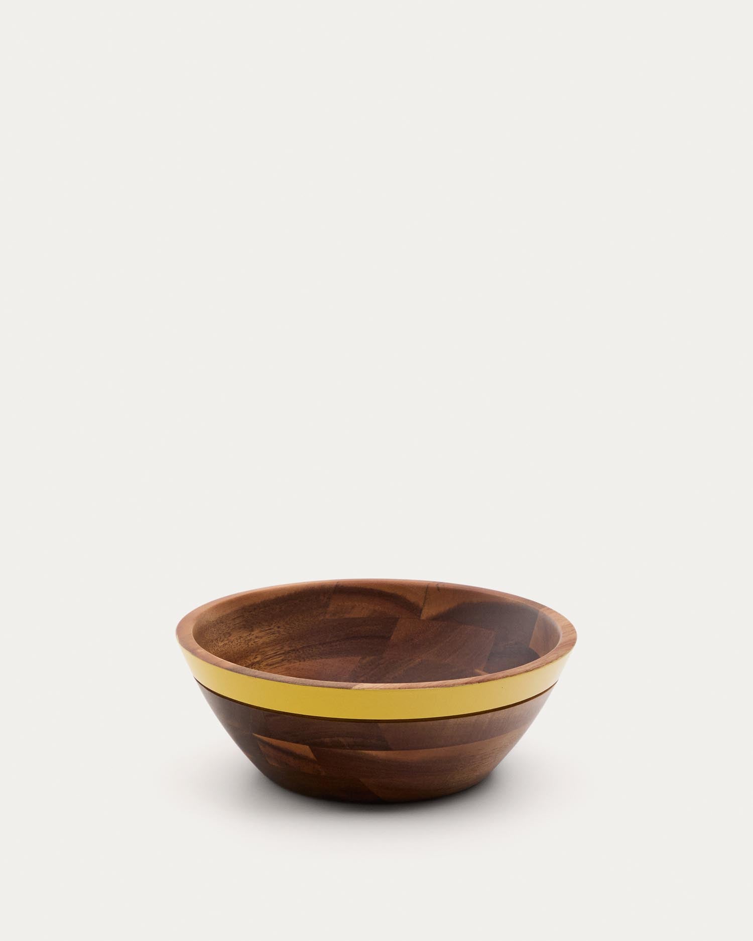Gelbe Schale Zairin aus Akazienholz, FSC 100 % in Gelb präsentiert im Onlineshop von KAQTU Design AG. Schale ist von Kave Home