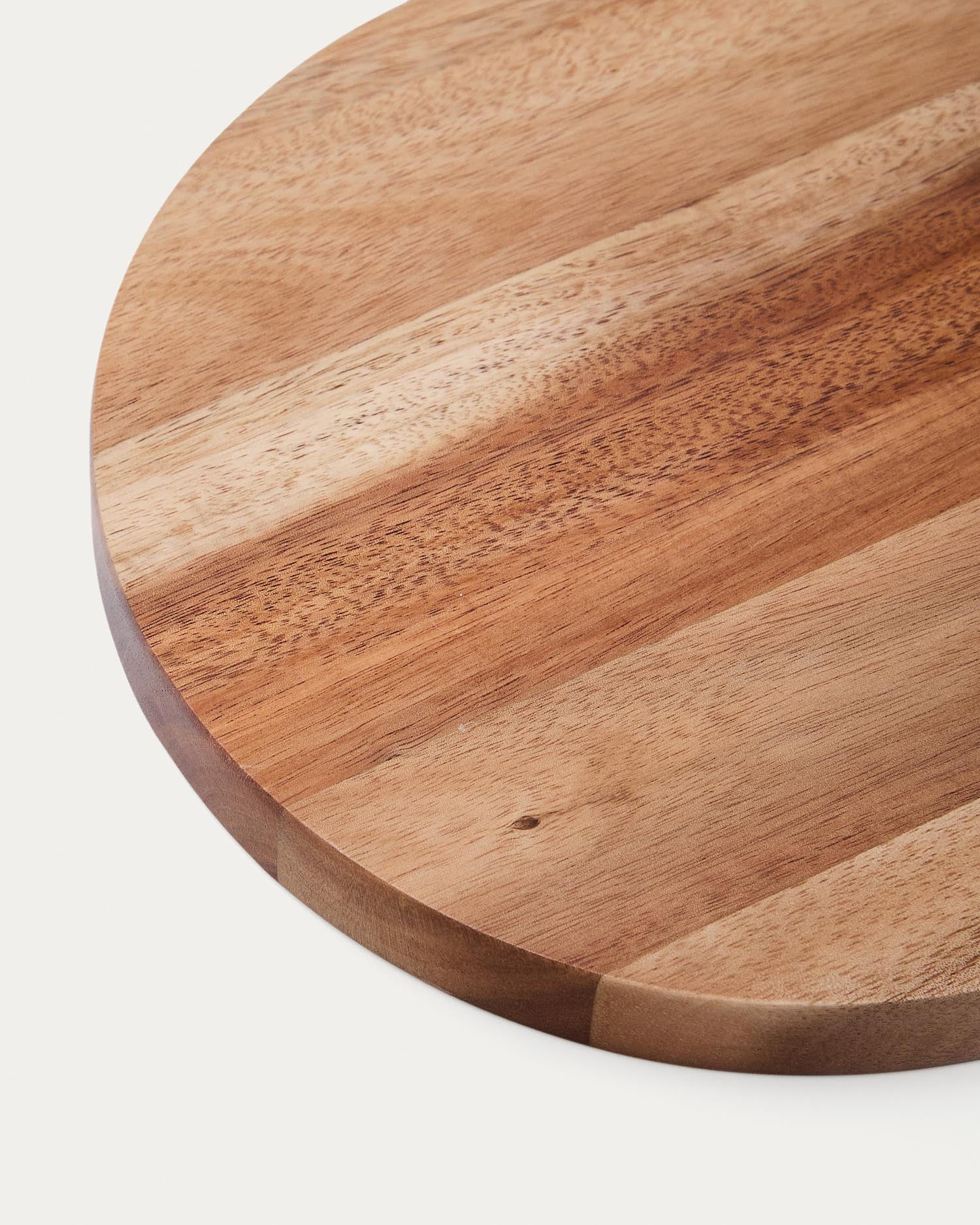 Servierbrett Zairin aus Akazienholz und gelbem Metall, FSC 100 % in Gelb präsentiert im Onlineshop von KAQTU Design AG. Tablett ist von Kave Home