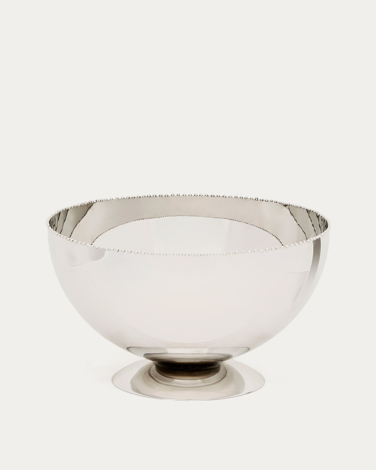 Schale Nirela aus Edelstahl in Silber präsentiert im Onlineshop von KAQTU Design AG. Schale ist von Kave Home