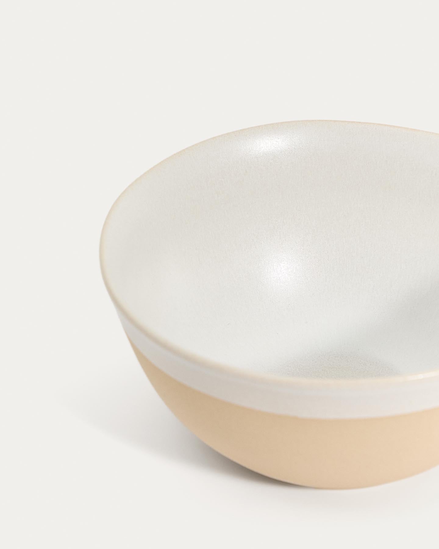 Schale Azir aus Keramik in Beige in Beige präsentiert im Onlineshop von KAQTU Design AG. Schale ist von Kave Home