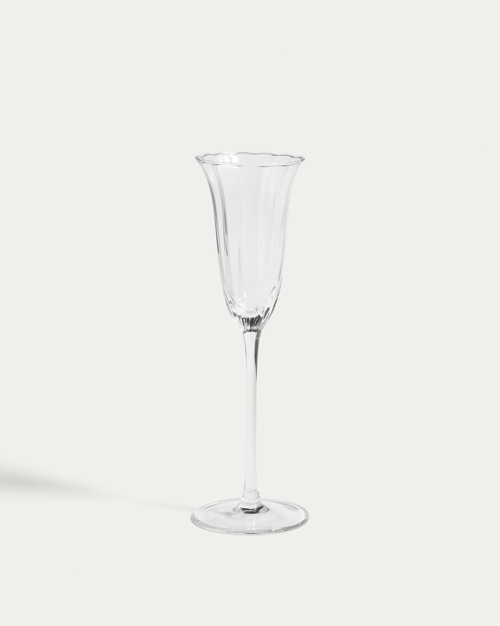 Sektglas Neia aus klarem Glas, 10 cl in Transparent präsentiert im Onlineshop von KAQTU Design AG. Champagner Flutes ist von Kave Home