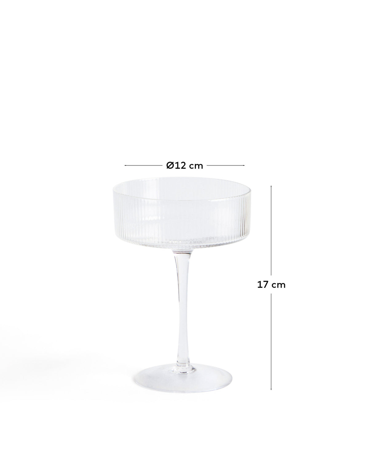 Cocktailglas Eluria aus klarem Glas, 31,5 cl in Transparent präsentiert im Onlineshop von KAQTU Design AG. Cocktailglas ist von Kave Home