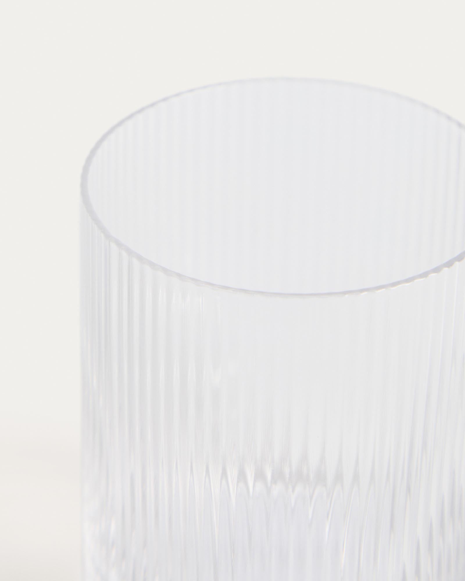 Elegantes Wasserglas Eluria aus klarem Glas mit 32,5 cl Fassungsvermögen, ideal für stilvolle Tischdekoration und erfrischende Getränke.