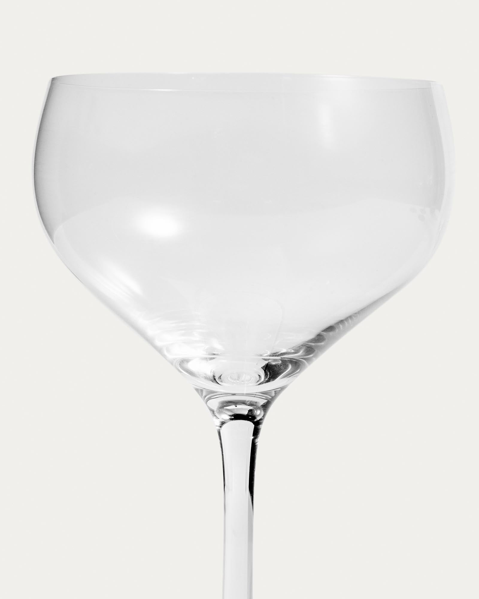 Elegantes Weinglas Orbida aus klarem Glas mit 35 cl Fassungsvermögen, ideal für jeden Anlass, erhältlich bei KAQTU Design AG.
