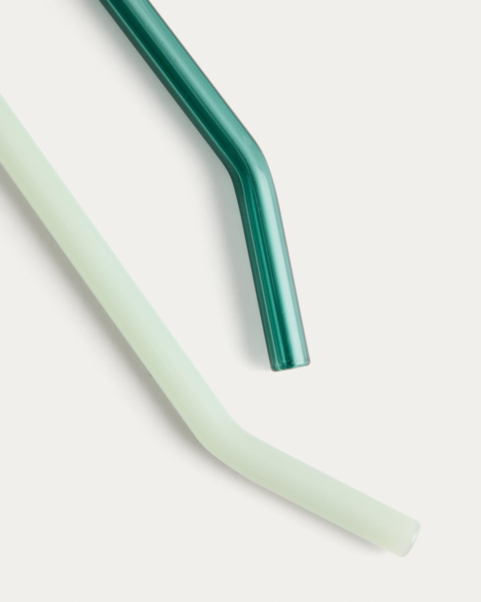 Elegantes Set aus 6 Glas-Trinkhalmen, 10,5 cm lang, ideal für nachhaltigen Genuss und besondere Momente. Perfekt für jeden Anlass.