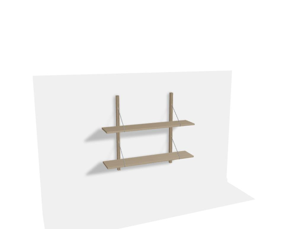 Rodd RDD1012 - Regal in Eiche Natur präsentiert im Onlineshop von KAQTU Design AG. Standregal ist von Tamo