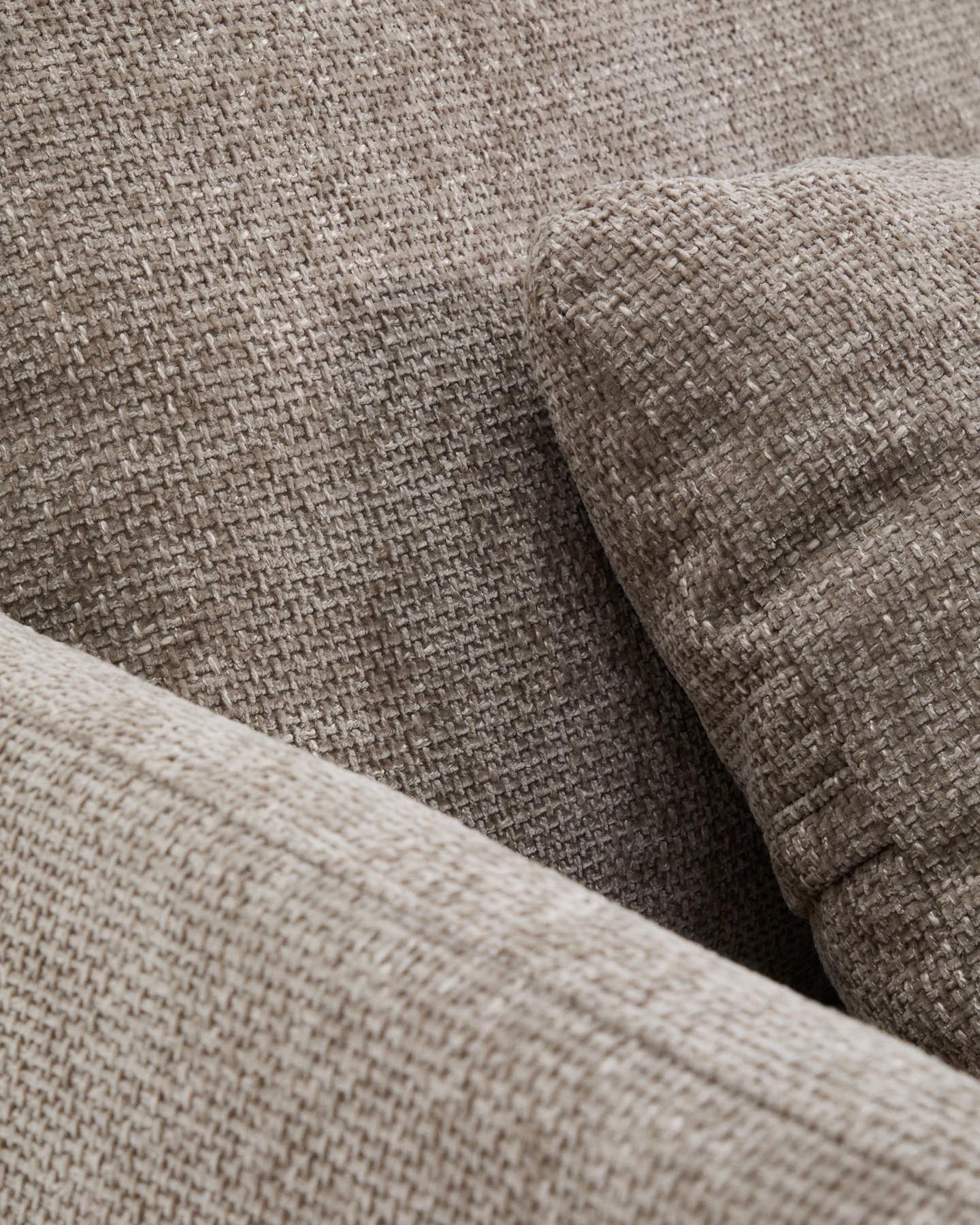 3-Sitzer-Bettsofa Laira in taupefarbener Chenille, 218 cm, FSC Mix Credit in Taupe präsentiert im Onlineshop von KAQTU Design AG. Bettsofa ist von Kave Home