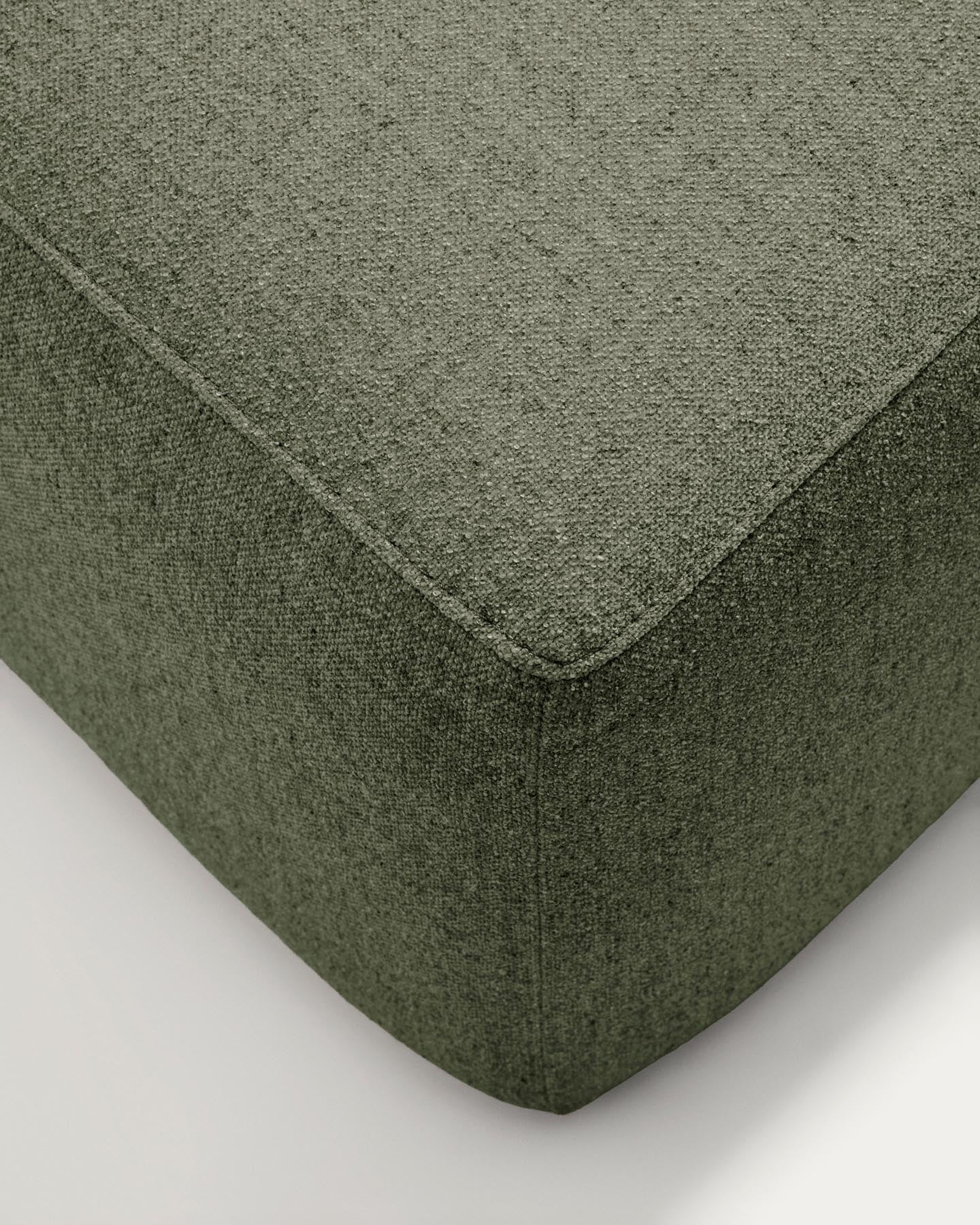 3-Sitzer-Sofa Blok in moosgrüner Chenille, 290 cm, FSC Mix Credit in Grün präsentiert im Onlineshop von KAQTU Design AG. 3er Sofa ist von Kave Home