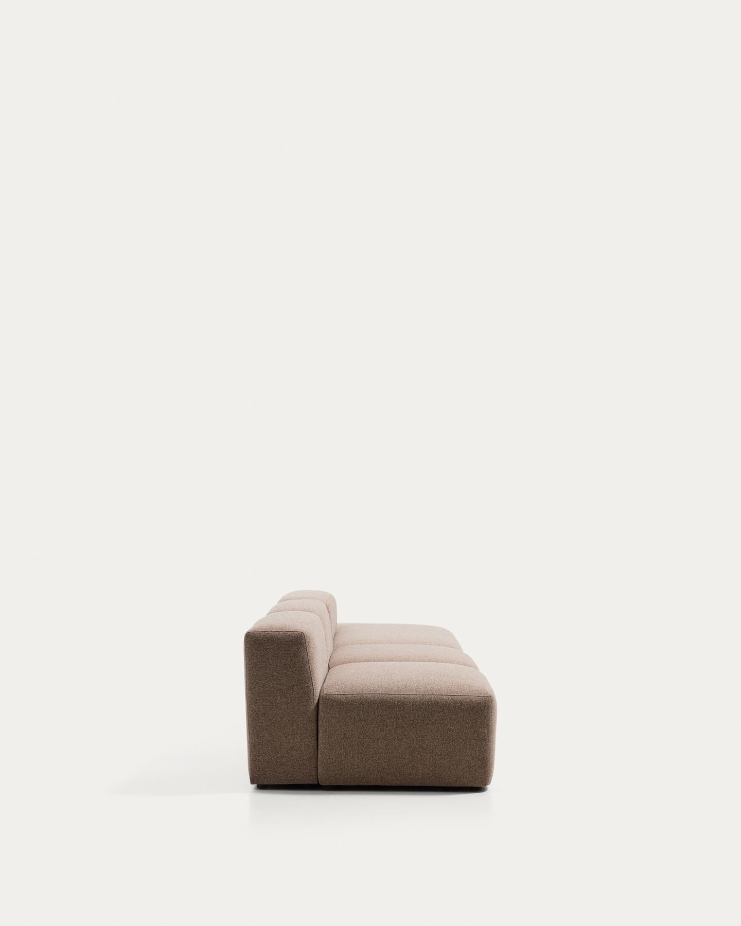 3-Sitzer-Sofa Blok mit Randmodul rechts in brauner Chenille, 325 cm, FSC Mix Credit in Taupe präsentiert im Onlineshop von KAQTU Design AG. 3er Sofa ist von Kave Home