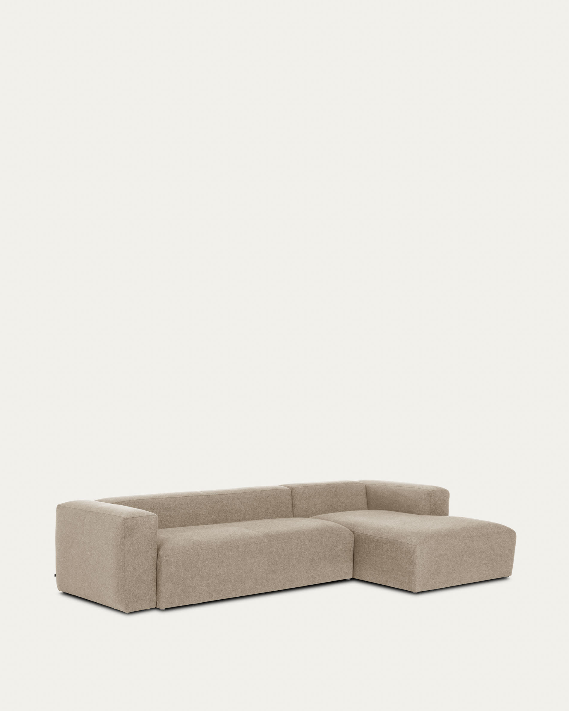 Elegantes 4-Sitzer Sofa mit rechter Chaiselongue, beige, 330 cm, FSC-zertifiziert, von Kave Home, stilvoll und nachhaltig.