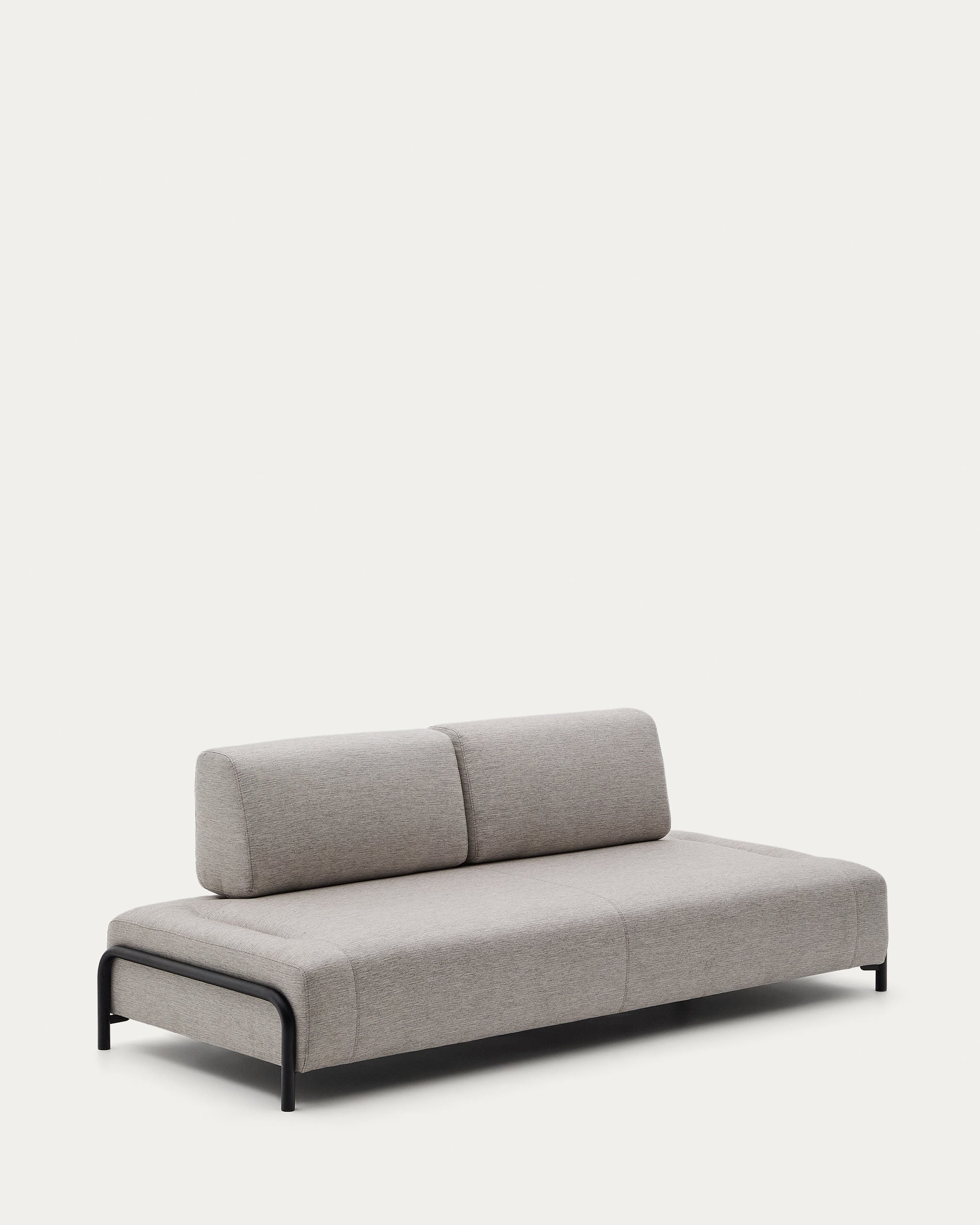 Stilvolles 3-Sitzer Modulsofa von Kave Home in Beige-Grau, 232 cm, ideal für zeitgemässe Wohnräume und flexible Gestaltung.
