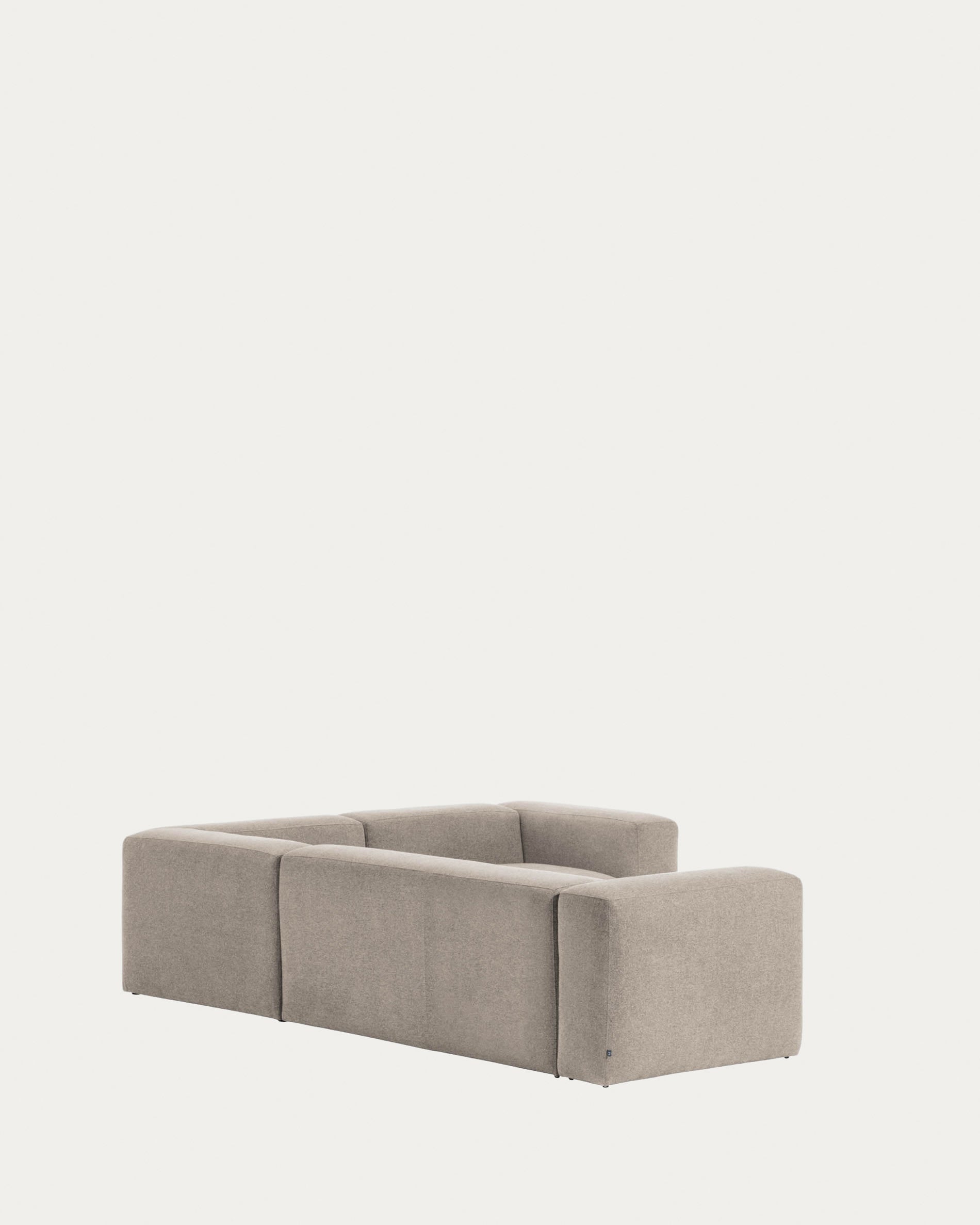 Modernes Ecksofa Blok, 3-Sitzer, beige, 290x230 cm, FSC-zertifiziert, stilvoll, bequem und nachhaltig.