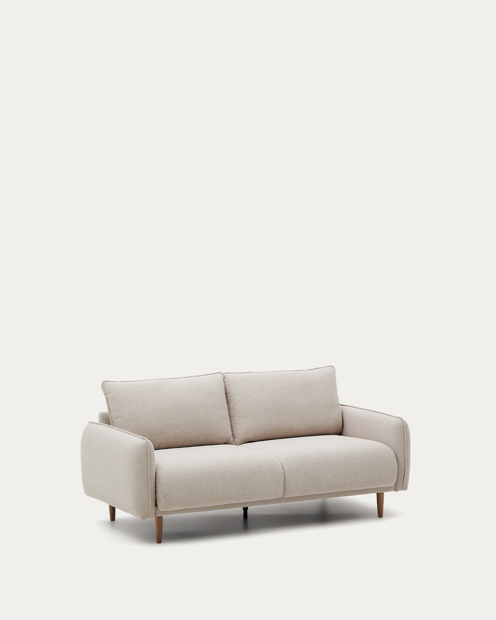 Elegantes Carlota 2-Sitzer-Sofa in Beige, 184 cm breit, aus nachhaltigen Materialien, ideal für stilvolle Wohnräume.
