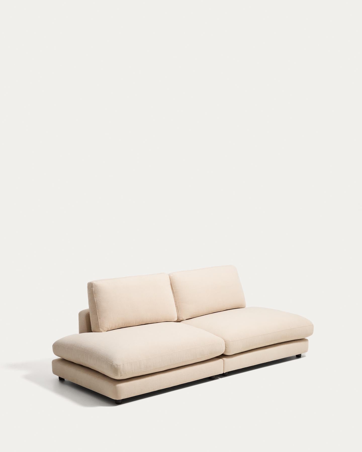 Modulares 3-Sitzer-Sofa Gala aus beigem Chenillegewebe, FSC Mix Credit, 240 cm in Beige präsentiert im Onlineshop von KAQTU Design AG. 3er Sofa ist von Kave Home