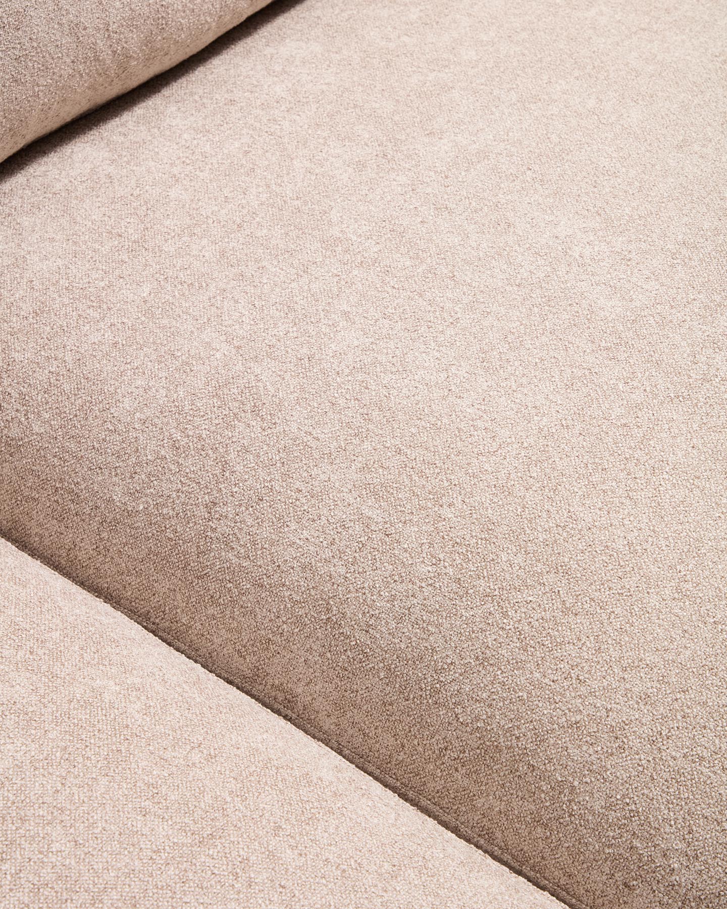 4-Sitzer-Sofa Gala aus Microbouclé mit Chaiselongue links in Beige, FSC Mix Credit, 300 cm in Beige präsentiert im Onlineshop von KAQTU Design AG. L-Sofa links ist von Kave Home